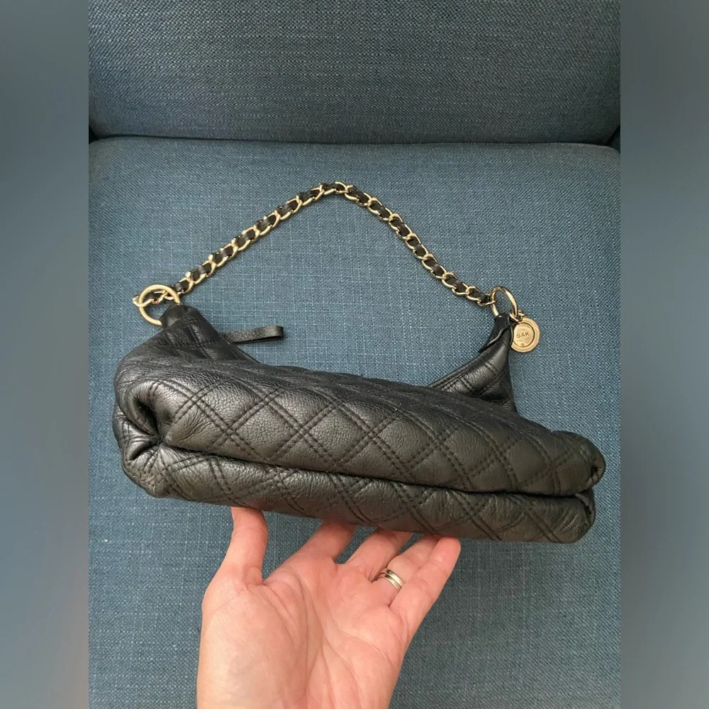 The Sak Black Hobo Bag with Quilted Design - Picture 6 of 15